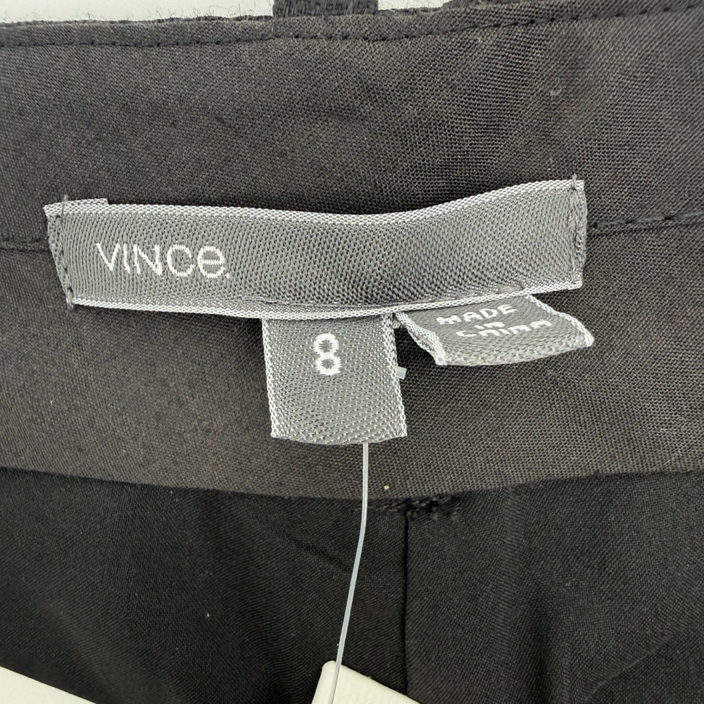 Vince Women's Size 8 Black‎ Cotton Linen Blend Tailored Pleated Shorts NEW - Picture 4 of 6